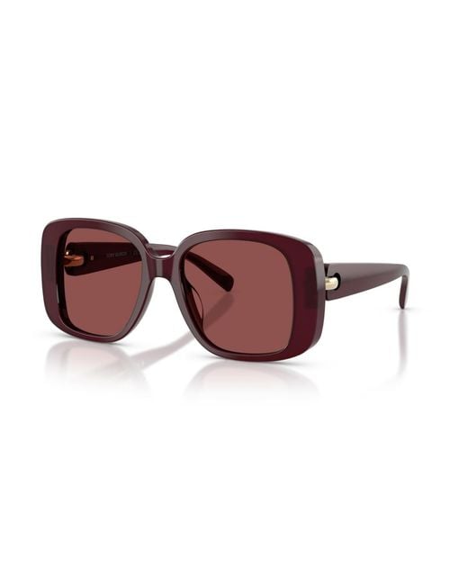 Tory Burch Brown Square Sunglasses