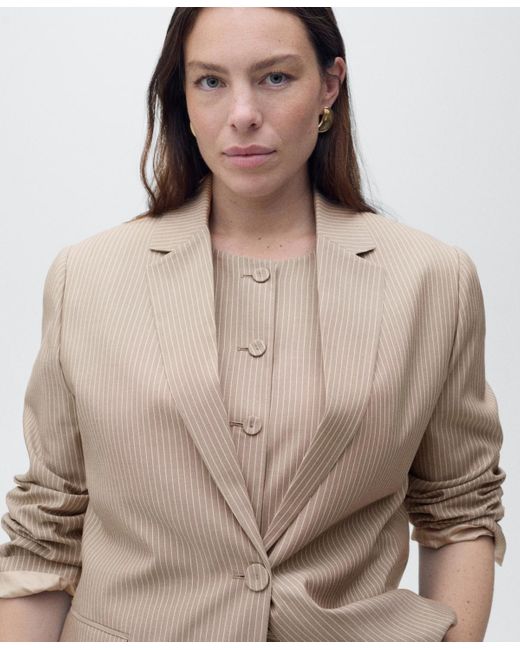 Mango Natural Lyocell Suit Jacket