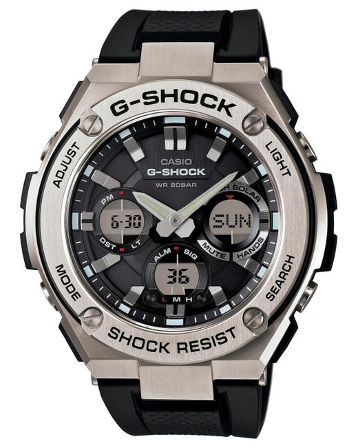 G-Shock Black G-steel Multifunction Ana-digi Watch for men