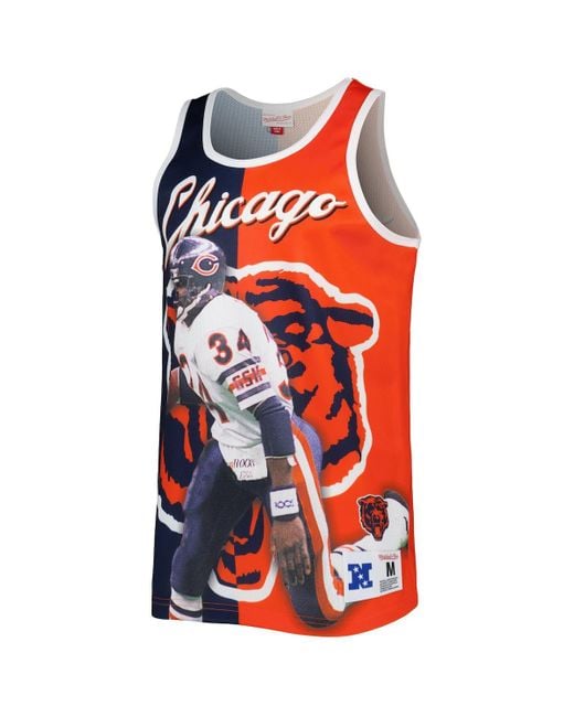 Mitchell & Ness Red Walter Payton Navy for men
