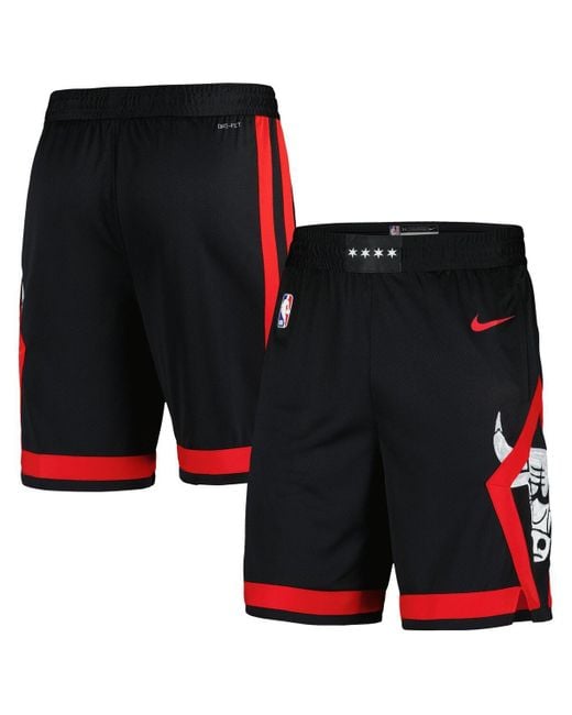 Nike Black Chicago Bulls 2023/24 City Edition Swingman Shorts for men