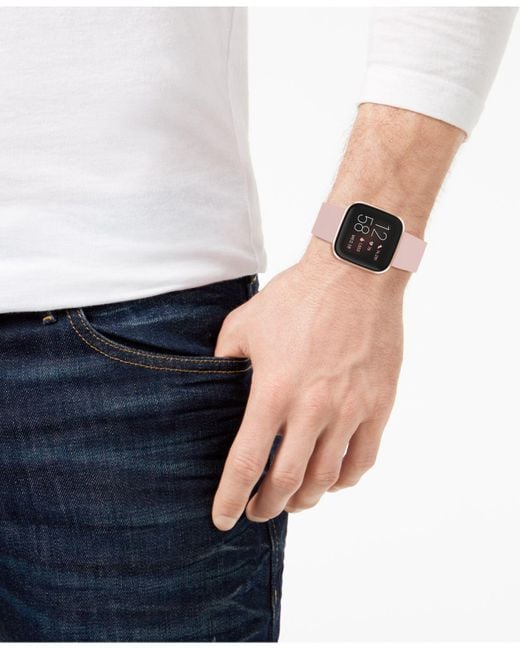 Fitbit Versa 2 Rose Elastomer Strap Touchscreen Smart Watch 39mm in Copper  Rose (Pink) - Lyst