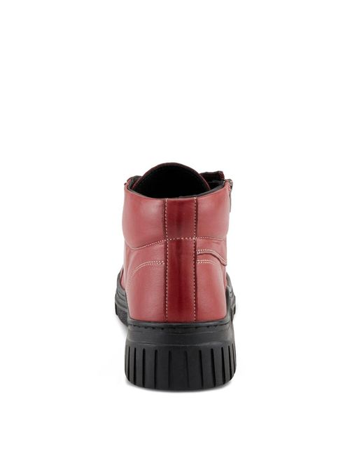 Spring Step Red Loeva Leather High-top Sneaker Boot