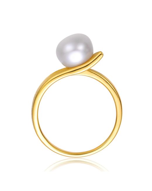 Genevive Jewelry Metallic Chic Sterling Silver 14k Plated