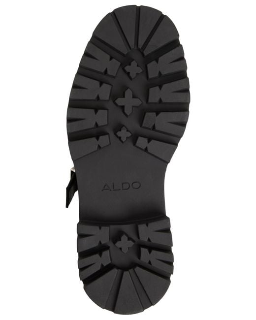 ALDO Black Arigon Mary Jane Lug Sole Loafers