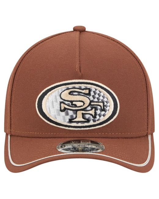 KTZ Brown San Francisco 49ers Motorsport 9forty Adjustable Hat for men