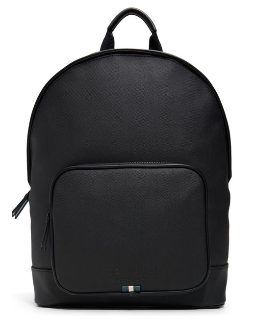 Ted Baker Black Dawson Top Zipper Backpack