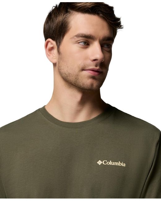 Columbia Green Kodak Graphic Long-sleeve T-shirt for men