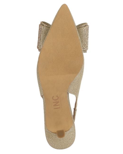 INC International Concepts Metallic Giverny Halter Back Pumps