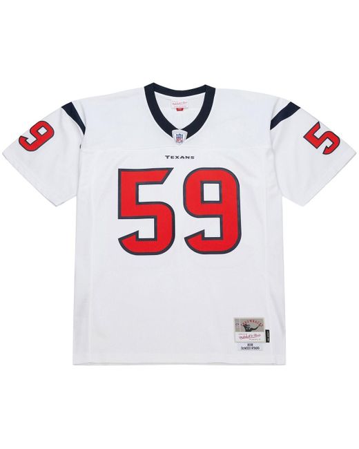 Mitchell & Ness White Mitchell Ness Demeco Ryans Houston Texans 2006 Legacy Replica Jersey for men