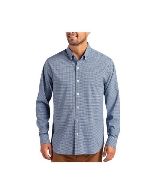 Cutter & Buck Men's Blue Tall Long Sleeve Dress Shirt - www.disolcolor.com Cutter & Buck Men's Blue Tall Long Sleeve Dress Shirt - www.disolcolor.com