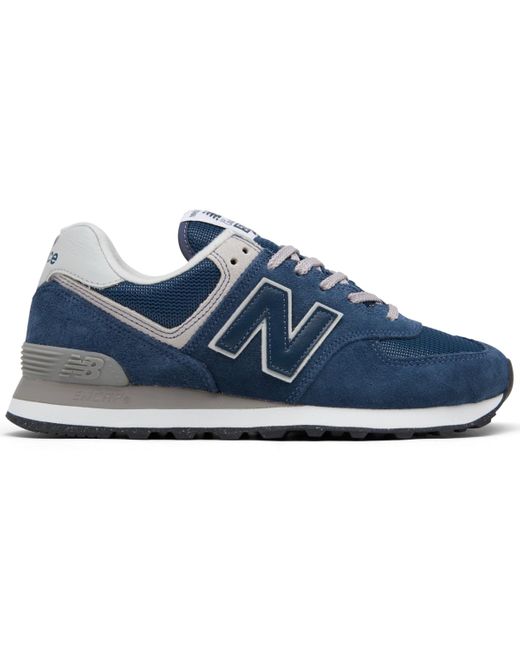 New Balance Blue 574 Casual Sneakers From Finish Line for men