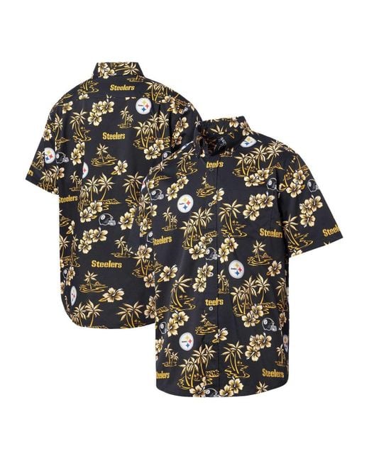 Reyn Spooner Black Pittsburgh Steelers Kekai Button-Up Shirt