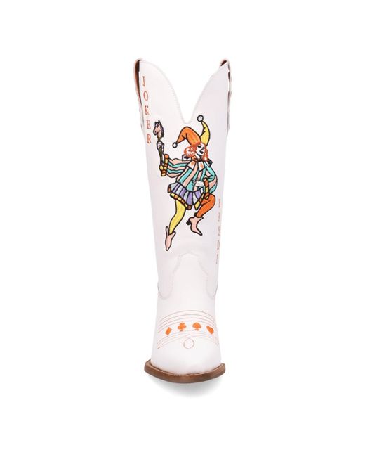 Dingo White Joker Leather Boot