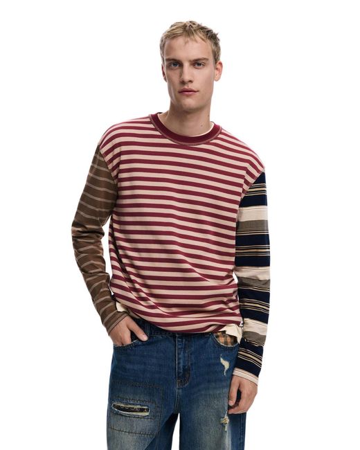 Desigual Blue Patch Denim Trousers for men