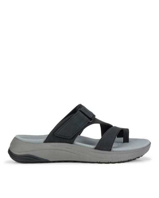 BareTraps Brown Jordy Slide Wedge Sandals