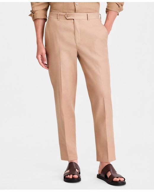 Alfani Natural Tech Linen-blend Pants for men