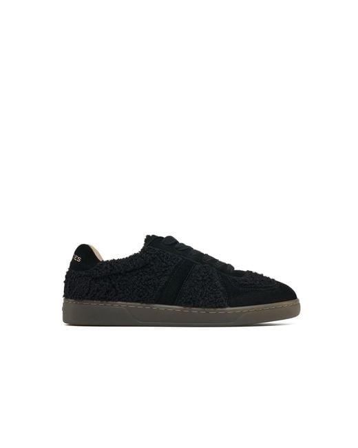 J/Slides Black Heidi Shearling Sneaker