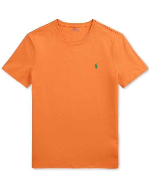 Polo Ralph Lauren Orange Classic Fit Crew Neck T-shirt for men