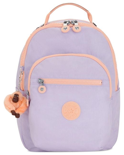 Kipling top purple backpack