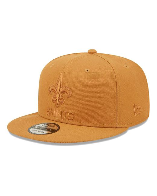 Men's New Era Brown New Orleans Saints Color Pack 9FIFTY Snapback Hat