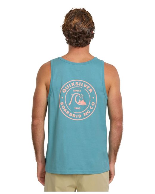 Quiksilver Blue Bubbles Sleeveless Tank Top for men