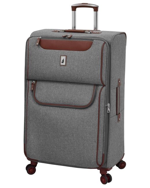 London Fog Gray Westminster 29" Expandable Check-in Spinner