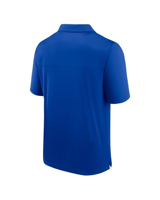 Fanatics Blue Branded Royal Kentucky Wildcats Left Side Block Polo for men