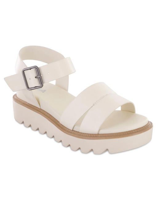 MIA White Jovie Platform Sandals