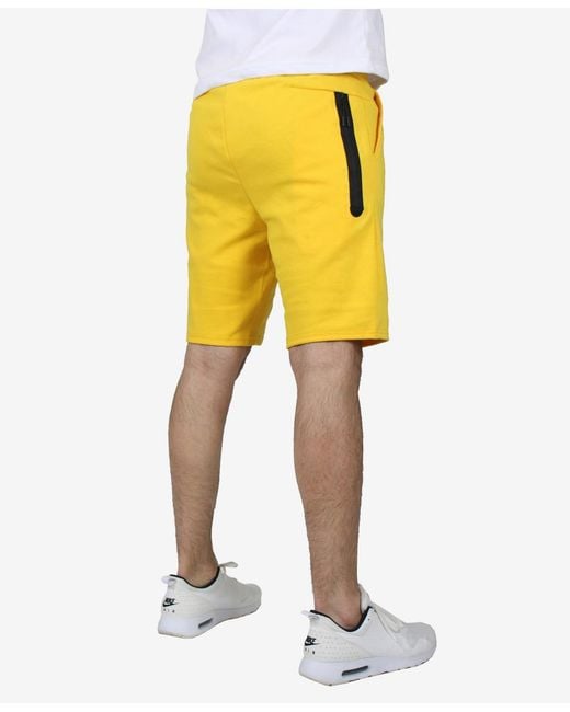 Wicked Stitch Yellow Tech Performance Shorts for men