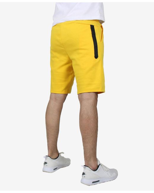Wicked Stitch Yellow Tech Performance Shorts for men