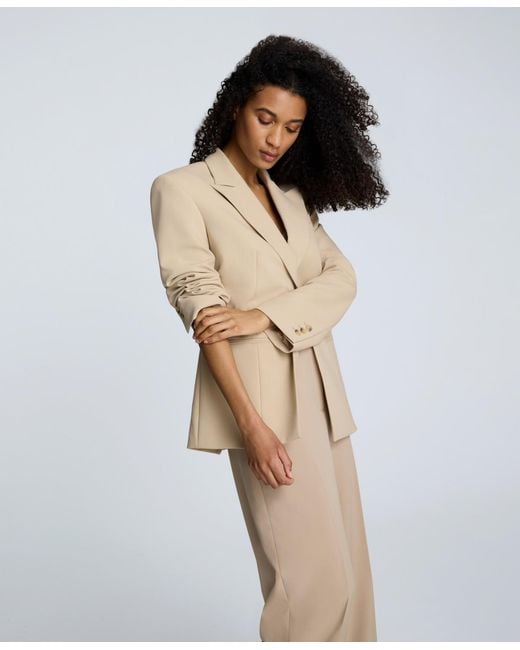 Kenneth Cole Natural Luxe Twill Slim One-button Jacket