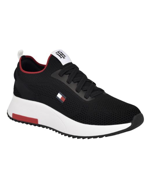 Tommy Hilfiger Black Zaide Classic Slip On jogger Sneakers