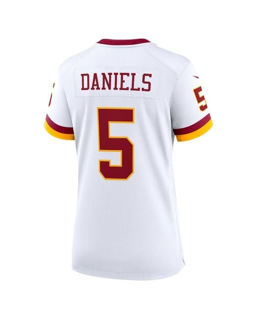 Nike White Jayden Daniels Washington Commanders Game Super Bowl Era Jersey