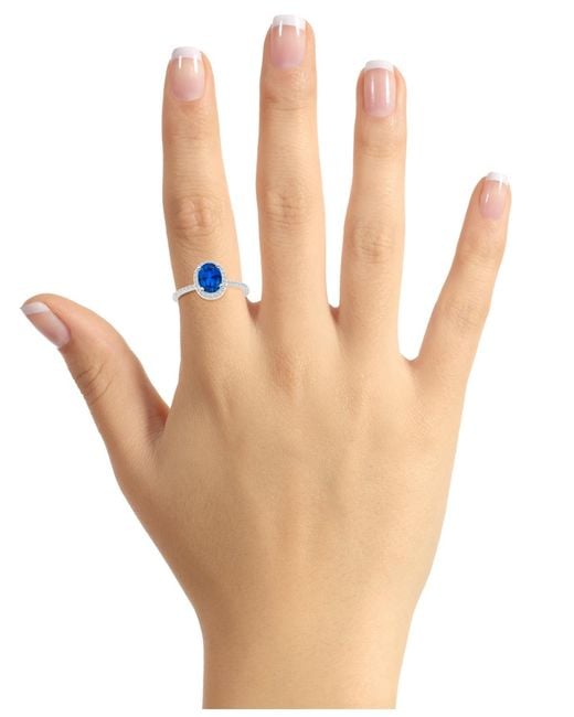 Macy's Blue Lab-created Ruby (1-1/4 Ct. T.w.