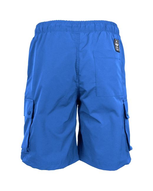 Galaxy By Harvic Gray Moisture Wicking Performance Quick Dry Cargo Shorts for men