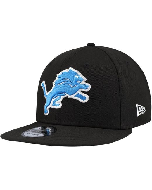 KTZ Black Detroit Lions Basic 9fifty Snapback Hat for men