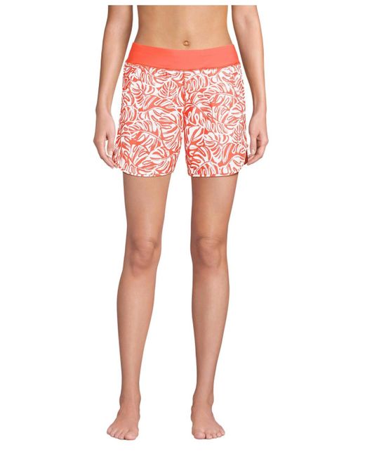Lands' End Pink 5" Board Shorts