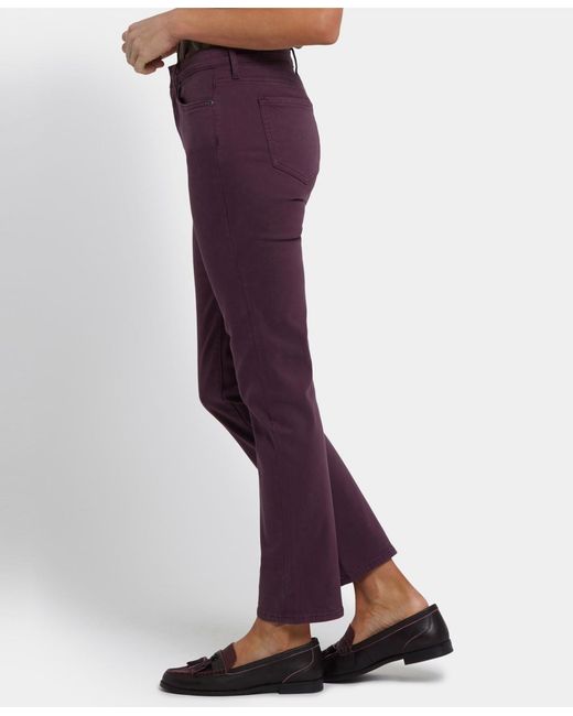 NYDJ Purple High Rise Sheri Slim Jeans