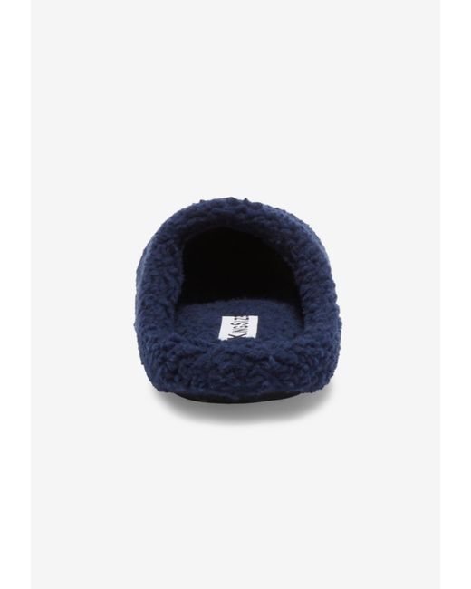Kingsize Blue Sherpa Slippers for men