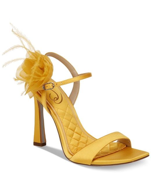 Sam Edelman Metallic Leana Flower Strappy Dress Sandals