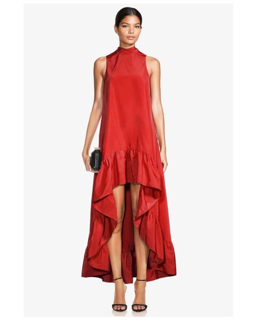 ONE33 SOCIAL Red The Yolanda High-low Maxi Gown