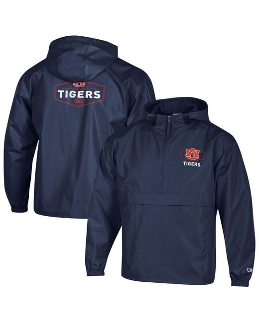 Champion Blue Ole Miss Rebels Delay Packable Half-zip Jacket for men