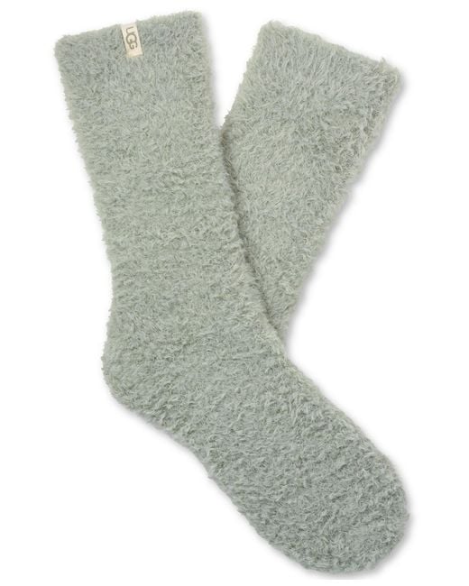 Ugg Gray Teddi Cozy Crew Socks