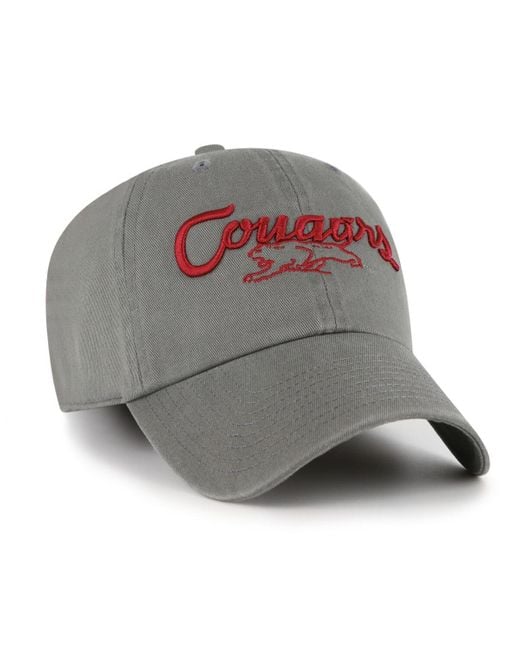 '47 Gray Dark Grey Washington State Cougars Vault Clean Up Adjustable Hat for men