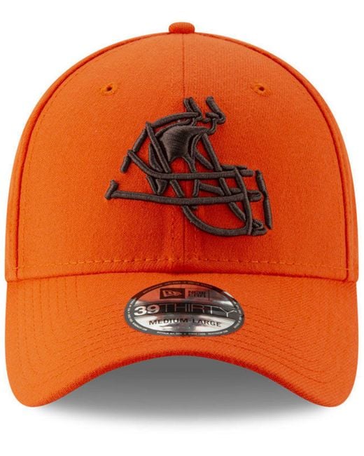 KTZ Cleveland Browns Logo Elements Collection 39thirty Cap in Orange for  Men