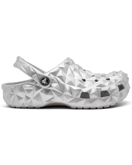 CROCSTM White Classic Geometric Clogs From Finish Line