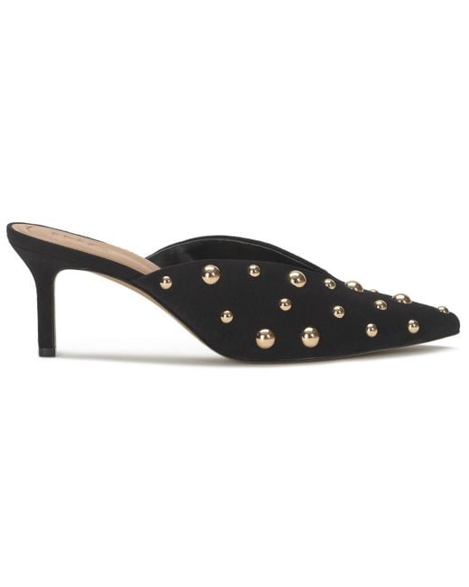 INC International Concepts Black Genevie Pointed Toe Mules