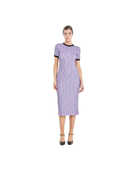 English Factory Purple Knit Midi Dress