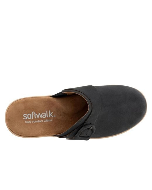 Softwalk® Black Ferrara Clog
